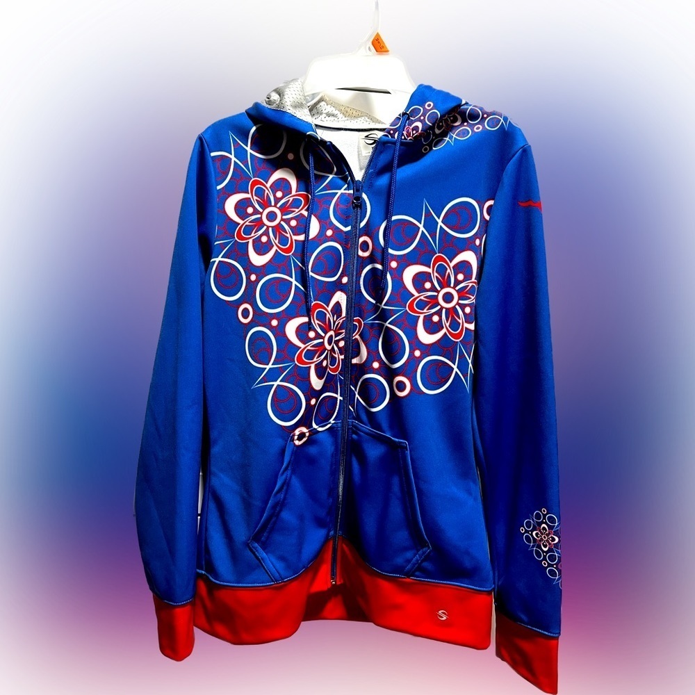 Collegiate hooded jacket. NWT. SIZE M